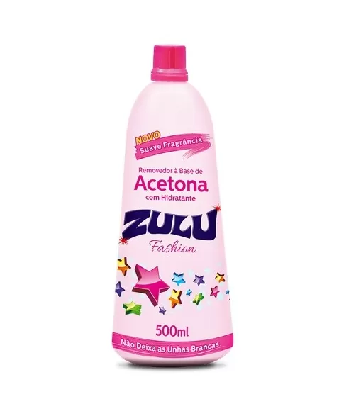 ZULU FASHION REMOVEDOR DE ESMALTE A BASE DE ACETONA 500ML