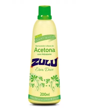 ZULU ERVA DOCE REMOVEDOR DE ESMALTE A BASE DE ACETONA 200ML