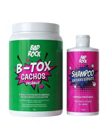 BAD ROCK B-TOX CACHOS KIT (MASCARA 1KG+SH ANTIRRESIDUOS 300ML)