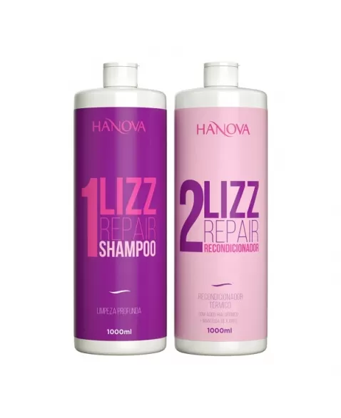 HANOVA LIZZ REPAIR KIT (SHAMPOO+CONDICIONADOR 1000ML)