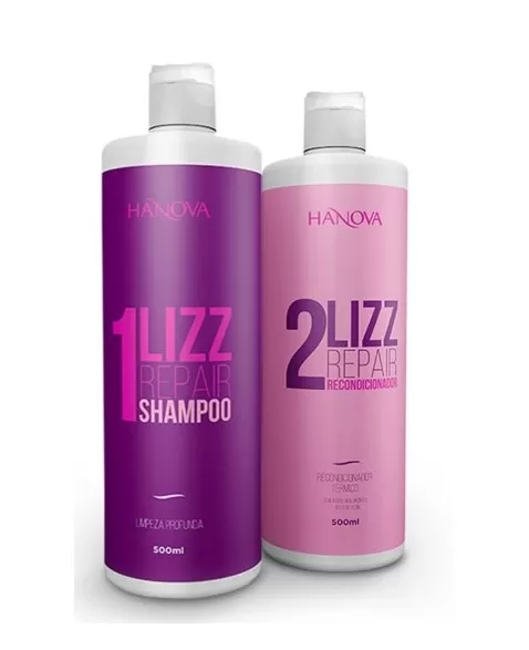 HANOVA LIZZ REPAIR KIT (SHAMPOO+CONDICIONADOR 500ML)