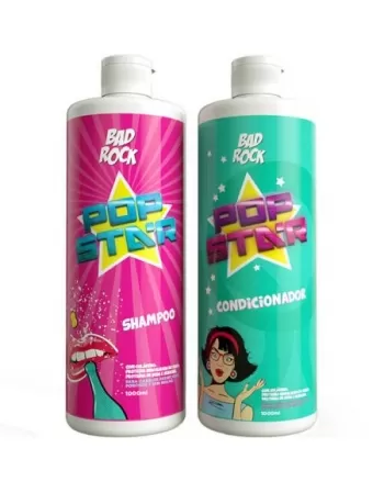 BAD ROCK POP STAR KIT (SHAMPOO+COMDICIONAR 100ML)