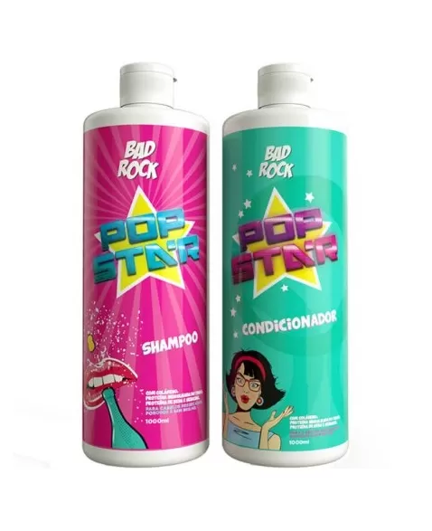 BAD ROCK POP STAR KIT (SHAMPOO+COMDICIONAR 100ML)