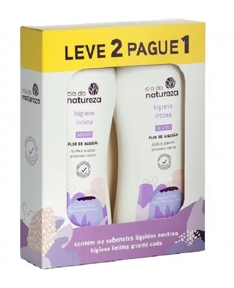 CIA DA NATUREZA SABONETE INTIMO NEUTRO 210ML (KIT C/2 UNID)