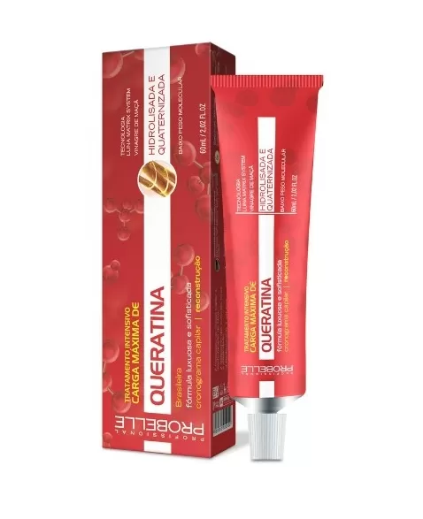 TRATAMENTO INTENSIVO CARGA MAX. DE QUERATINA BRASILEIRA PROBELLE 60ML