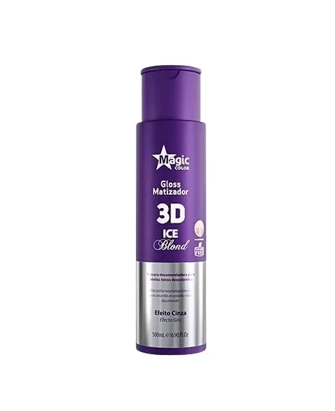 MAGIC COLOR MATIZADOR 500ML 3D ICE BLOND CINZA