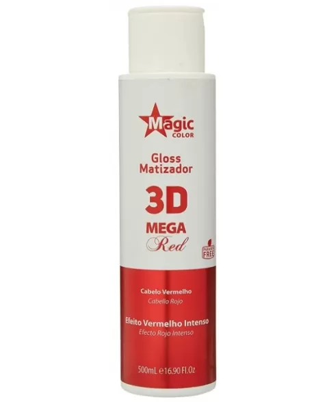 MAGIC COLOR MATIZADOR 500ML 3D GLOSS MEGA RED