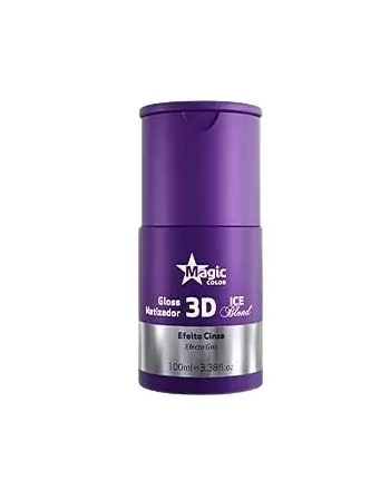 MAGIC COLOR MATIZADOR 100ML 3D GLOS ICE BLON CINZA