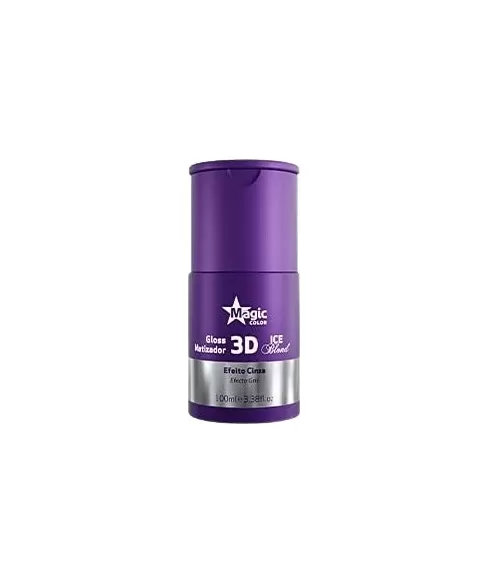 MAGIC COLOR MATIZADOR 100ML 3D GLOS ICE BLON CINZA