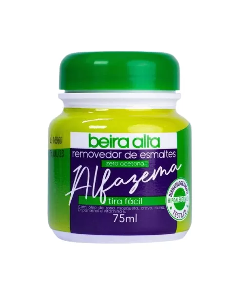 BEIRA ALTA REMOVEDOR ZERO ACETONA ALFAZEMA TIRA FACIL 75ML