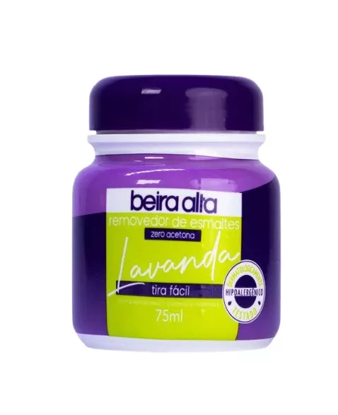 BEIRA ALTA REMOVEDOR ZERO ACETONA LAVANDA TIRA FACIL 75ML