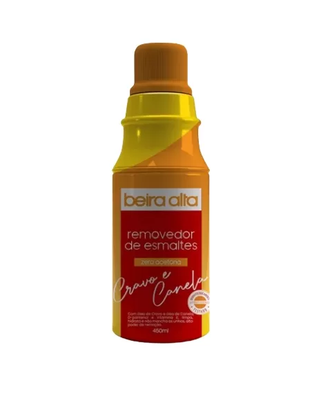 BEIRA ALTA REMOVEDOR ZERO ACETONA CRAVO E CANELA 450ML