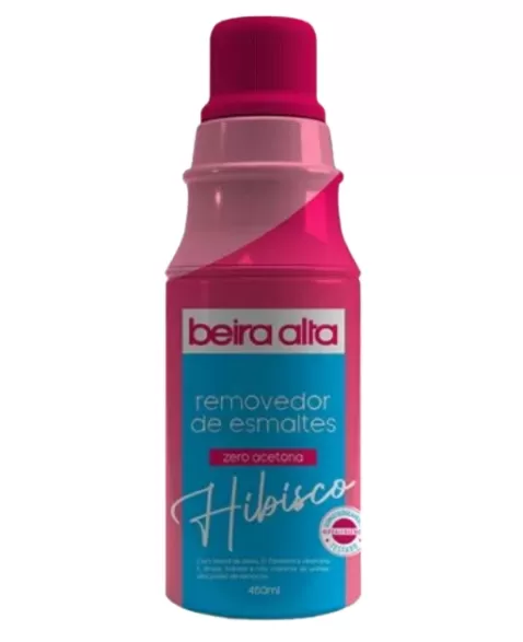 BEIRA ALTA REMOVEDOR ZERO ACETONA HIBISCO 450ML