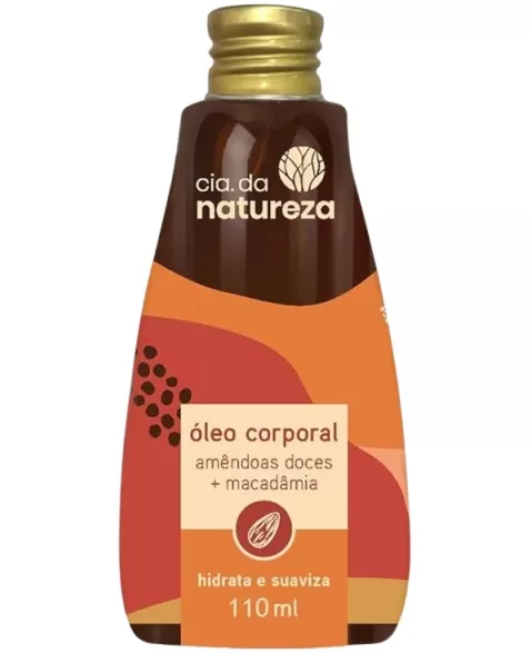 CIA DA NATUREZA OLEO CORPORAL 110ML AMENDOAS DOCE E MACAD