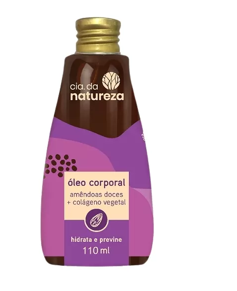 CIA DA NATUREZA OLEO CORPORAL 110ML AMENDOAS DOCE E COLAGENO