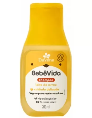 DAVENE BEBE VIDA LEITE DE ARROZ LOÇÃO HIDRATANTE 200ML