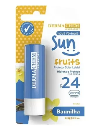 DERMACHEM PROTETOR SOLAR LABIAL BAUNILHA FPS 24 3,5G