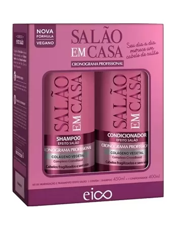 EICO SALÃO EM CASA CRONOGRAMA PROF KIT (SH 450ML+COND 400ML)