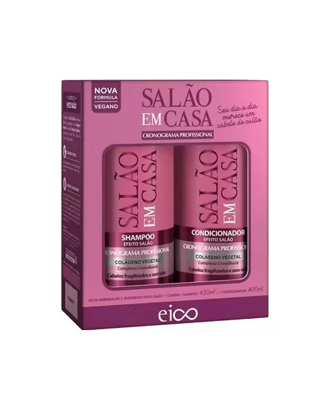 EICO SALÃO EM CASA CRONOGRAMA PROF KIT (SH 450ML+COND 400ML)