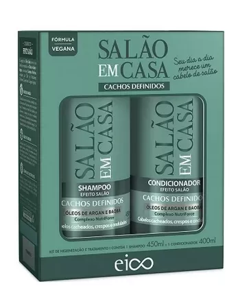 EICO SALÃO EM CASA CACHOS DEFINIDOS KIT (SH 450ML+COND 400ML)