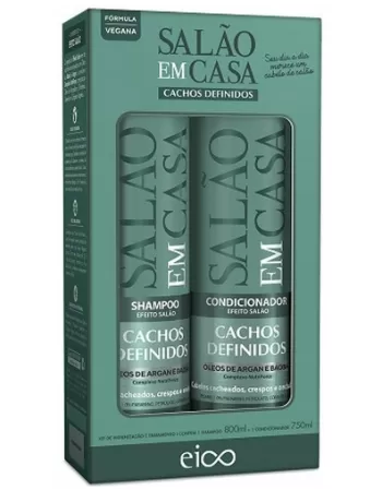 EICO SALÃO EM CASA CACHOS DEFINIDOS KIT (SH 800ML+COND 750ML)