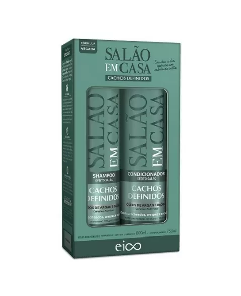 EICO SALÃO EM CASA CACHOS DEFINIDOS KIT (SH 800ML+COND 750ML)