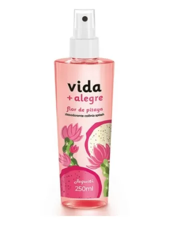 JEQUITI VIDA + ALEGRE DESODORANTE COLONIA SPLASH FLOR DE PITAYA 250 ML