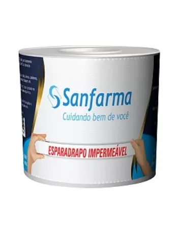 SANFARMA ESPARADRAPO IMPERMEAVEL BRANCO (50 MM X 4,5 M)