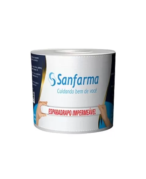 SANFARMA ESPARADRAPO IMPERMEAVEL BRANCO (50 MM X 4,5 M)