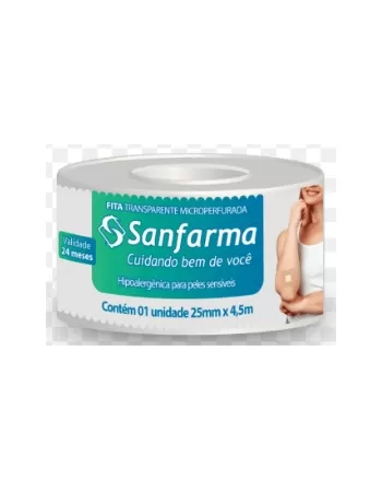 SANFARMA FITA TRANPARENTE MICROPERFURADA (25 MM X 4,5 M)