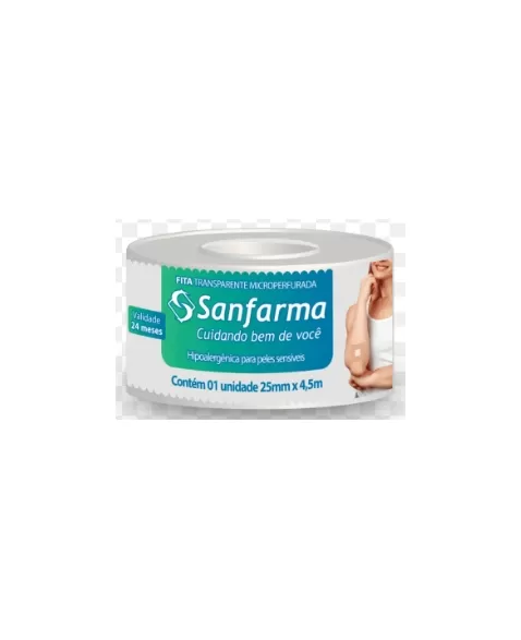 SANFARMA FITA TRANPARENTE MICROPERFURADA (25 MM X 4,5 M)