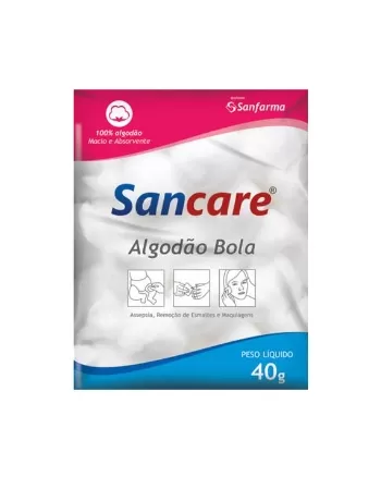 SANFARMA SANCARE ALGODÃO BOLA 40 G