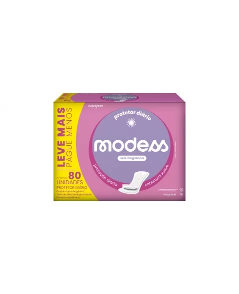 EVERGREEN PROTETOR DIARIO MODESS 80 UNID