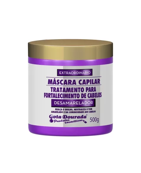 GOTA DOURADA MASCARA CAPILAR DESAMARELADOR 500G