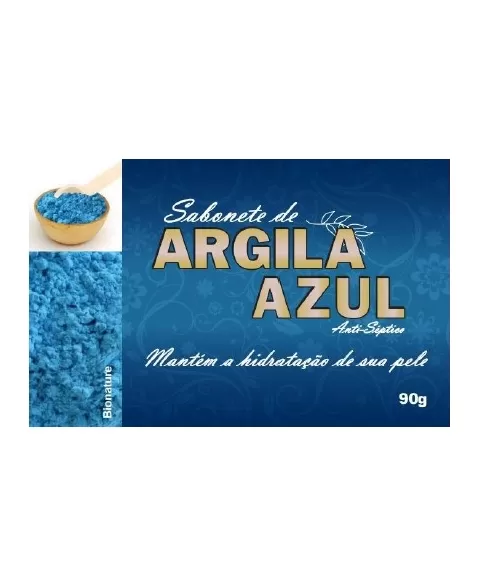 BIONATURE SABONETE EM BARRA 90 G - ARGILA AZUL