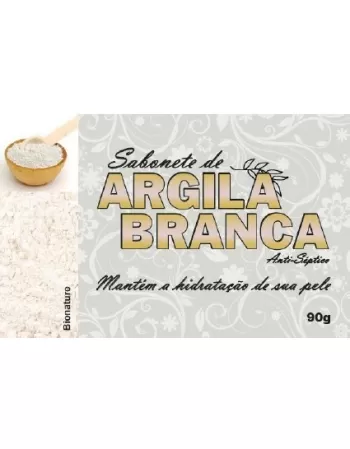 BIONATURE SABONETE EM BARRA 90 G - ARGILA BRANCA