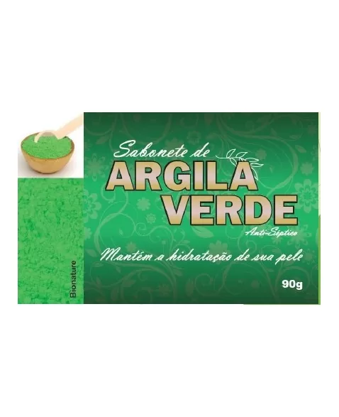 BIONATURE SABONETE EM BARRA 90 G - ARGILA VERDE