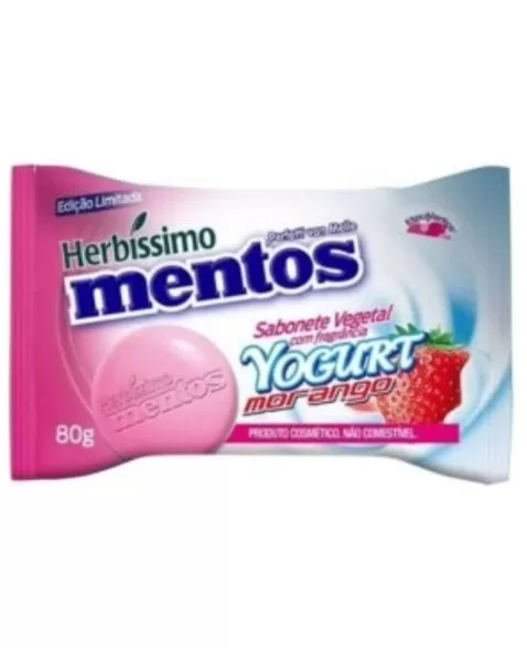 DANA HERBISSIMO MENTOS SAB VEGETAL 80 G - YOGURT MORANGO