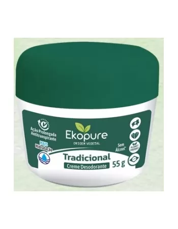 EKOPURE DESODORANTE EM CREME - TRADICIONAL 55 G