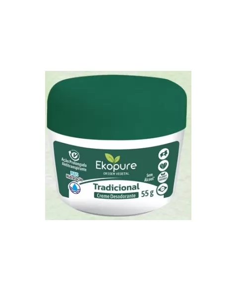 EKOPURE DESODORANTE EM CREME - TRADICIONAL 55 G