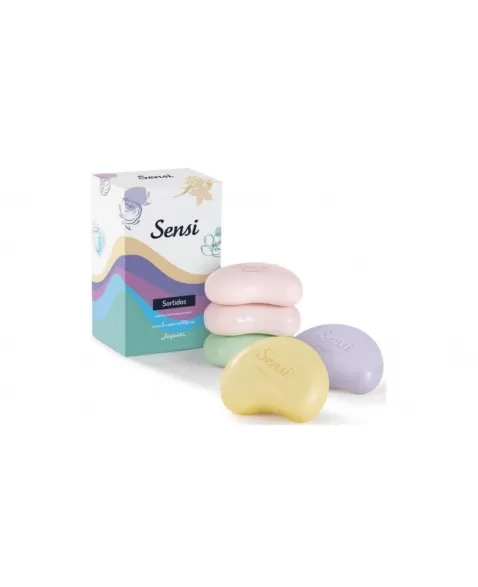 JEQUITI SENSI SAB HID EM BARRA SORTIDOS CUIDADO & PERFUMAÇÃO 5 X 80 G