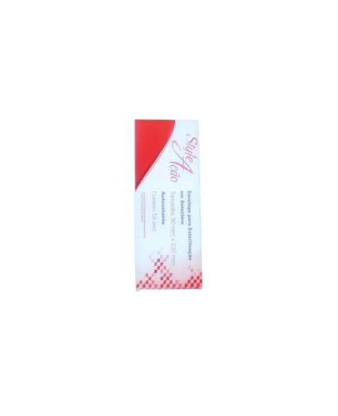 STYLE AÇÃO ENVELOPE PARA ESTERILIZAÇÃO (90 MM X 230 MM) COM 50 UN