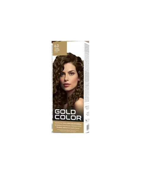 GOLD COLOR KIT COLORAÇÃO EM CREME - 6.0 LOURO ESCURO