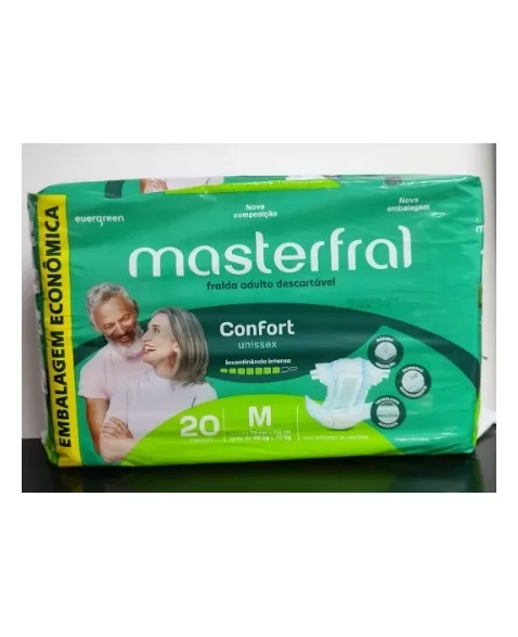 EVERGREEN MASTERFRAL CONFORT FRALDA ECONOMICA M 20 UNID