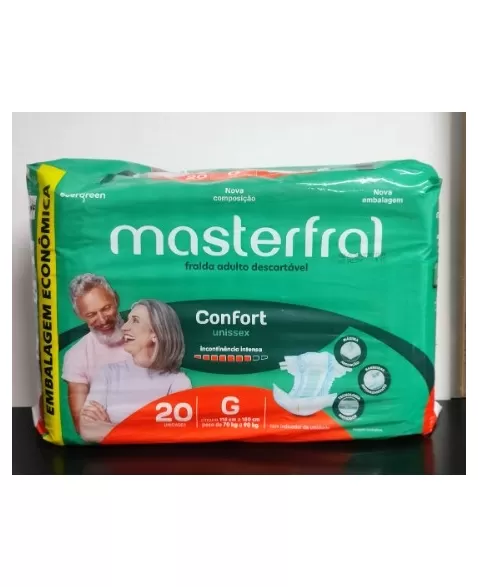 EVERGREEN MASTERFRAL CONFORT FRALDA ECONOMICA G 20 UNID