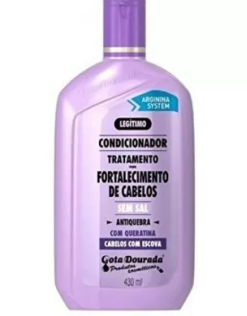 GOTA DOURADA CONDICIONADOR CABELOS C/ ESCOVA ANTIQUEBRA 430ML