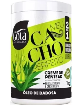 GOTA DOURADA MEU CACHO PERFEITO CR PENTEAR OLEO DE BABOSA 1KG