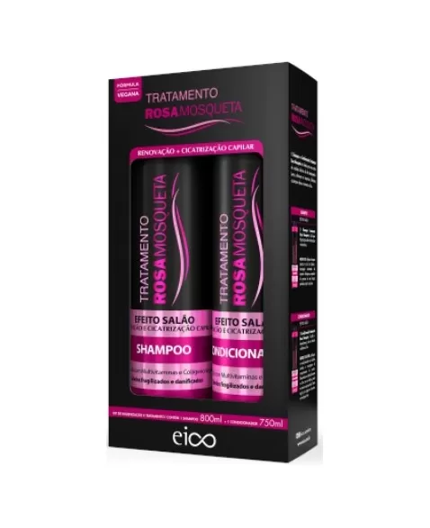 EICO EFEITO SALÃO ROSA MOSQUETA KIT (SH 800ML+COND 750ML)