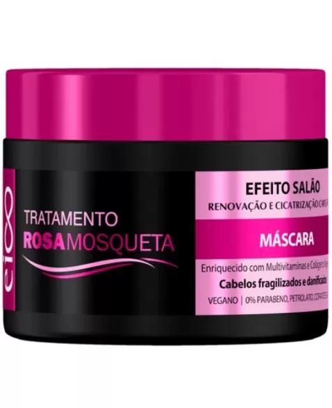 EICO MASCARA ROSA MOSQUETA EFEITO SALÃO 270 G