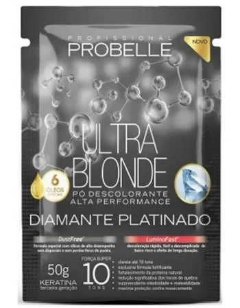 PROBELLE KIT DUPLO PO DESCOLORANTE DIAMANTE SACHE 100G